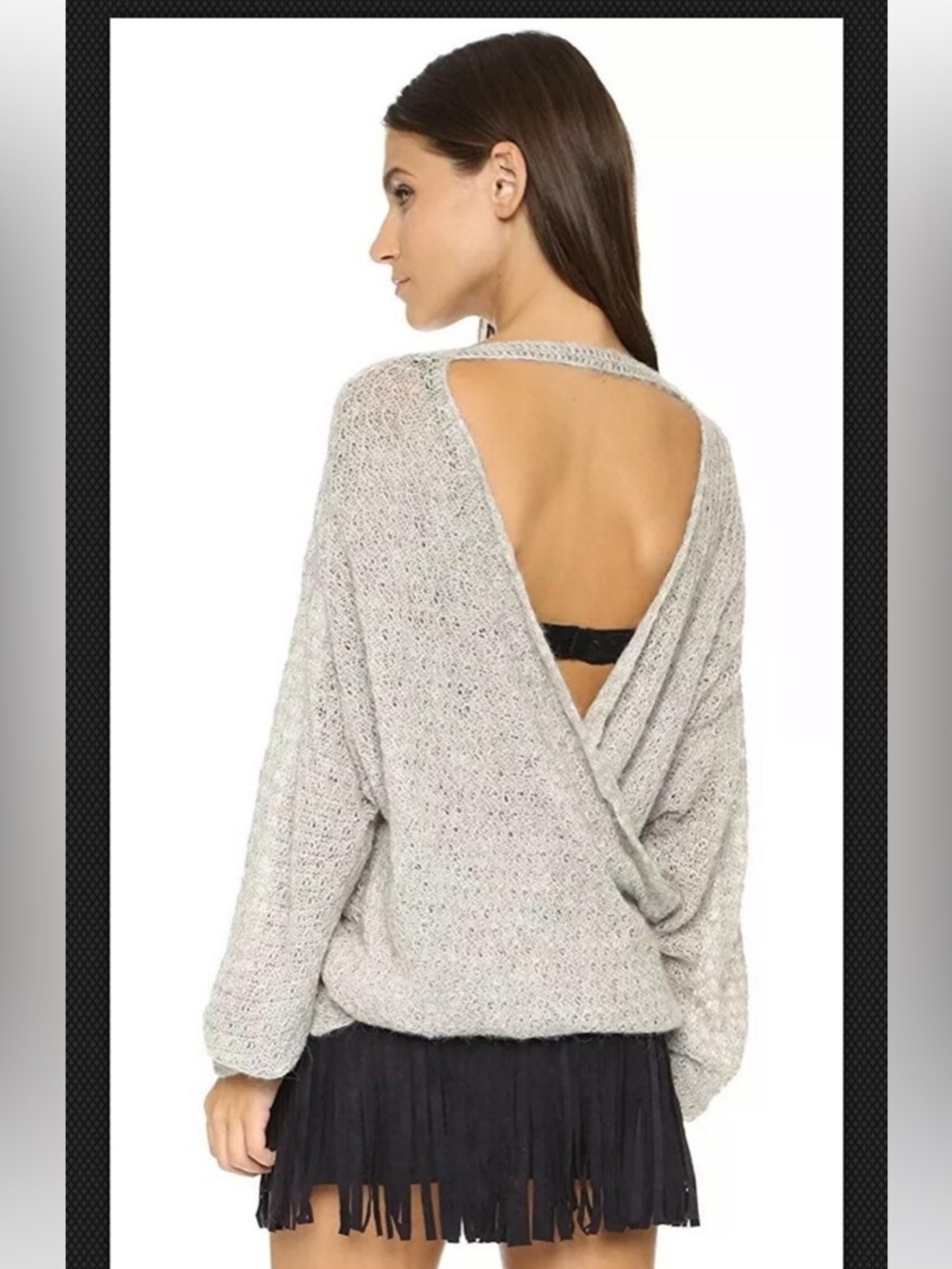 Free People Beandywine Open Back Sweater